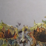 "Sisters Sunflower Series" oil on linen 40"h x 60"w ©mary warner